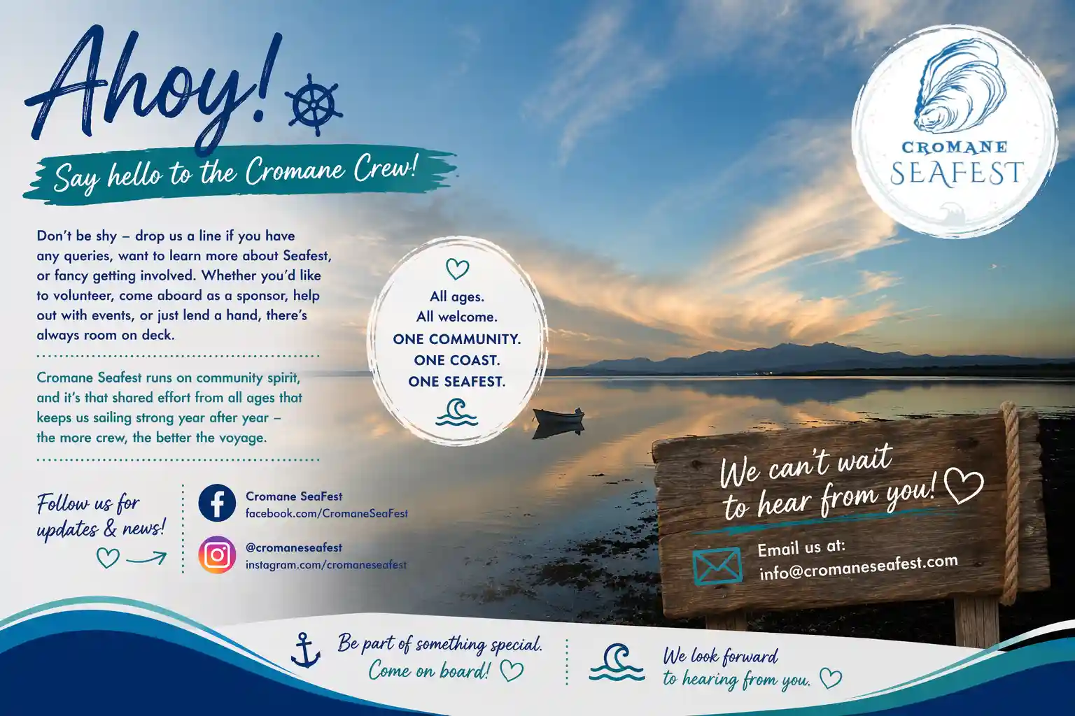 Cromane Seafest Contact Us Cromane Seafest Contact Us